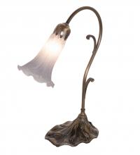 Meyda Blue 251846 - 15&#34; High Grey Pond Lily Accent Lamp