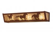 Meyda Blue 254836 - 24&#34; Wide Running Horses Vanity Light