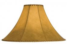 Meyda Blue 26353 - 20" Wide X 13" High Faux Leather Tan Hexagon Shade