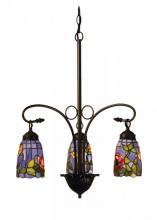 Meyda Blue 27414 - 23&#34;W Rosebush 3 LT Chandelier