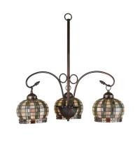 Meyda Blue 27420 - 26&#34;W Jeweled Basket 3 LT Chandelier