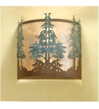 Meyda Blue 29327 - 12"W Tall Pines Wall Sconce