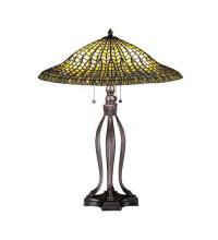 Meyda Blue 29385 - 31&#34;H Tiffany Lotus Leaf Table Lamp