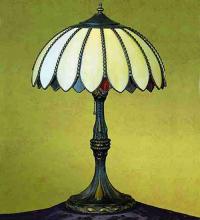 Meyda Blue 31295 - 24&#34;H Daisy Table Lamp