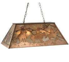 Meyda Blue 31362 - 33&#34; Long Rustlers Oblong Pendant