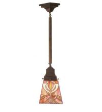 Meyda Blue 49136 - 5&#34;Sq Glasgow Bungalow Mini Pendant