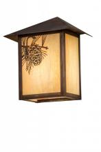 Meyda Blue 50449 - 9"W Seneca Winter Pine Wall Sconce