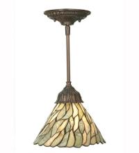 Meyda Blue 50863 - 8&#34;W Willow Jadestone Mini Pendant