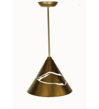 Meyda Blue 50919 - 12&#34;W Cone Mountain View Pendant