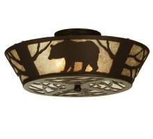 Meyda Blue 51328 - 16&#34; Wide Bear on the Loose Flushmount