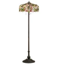 Meyda Blue 66466 - 63&#34;H Tiffany Cherry Blossom Floor Lamp