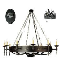 Meyda Blue 67720 - 66&#34;W Warwick 12 LT Chandelier