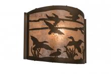 Meyda Blue 68612 - 12&#34;W Ducks in Flight Wall Sconce