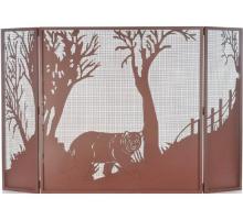 Meyda Blue 71141 - 62&#34; Wide X 40&#34; High Bear at Dusk Fireplace Screen