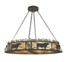 Meyda Blue 73485 - 60"L Personalized Chimney Rock Inverted Pendant