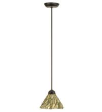 Meyda Blue 73652 - 8&#34;W Willow Jadestone Mini Pendant