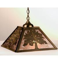 Meyda Blue 76319 - 16&#34;Sq Oak Tree Pendant