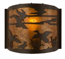 Meyda Blue 81076 - 12&#34;W Ducks in Flight Wall Sconce