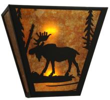 Meyda Blue 81105 - 13&#34; Wide Moose Creek Wall Sconce