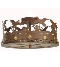 Meyda Blue 81507 - 16&#34;W Ducks in Flight Flushmount