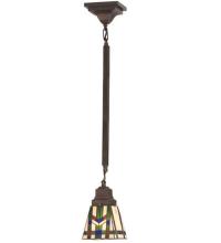 Meyda Blue 82481 - 5&#34;Sq Prairie Wheat Mini Pendant