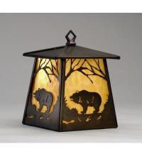 Meyda Blue 82640 - 7.5&#34;W Grizzly Bear at Dawn Hanging Wall Sconce