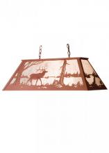 Meyda Blue 98815 - 48&#34; Long Elk at Lake Oblong Pendant