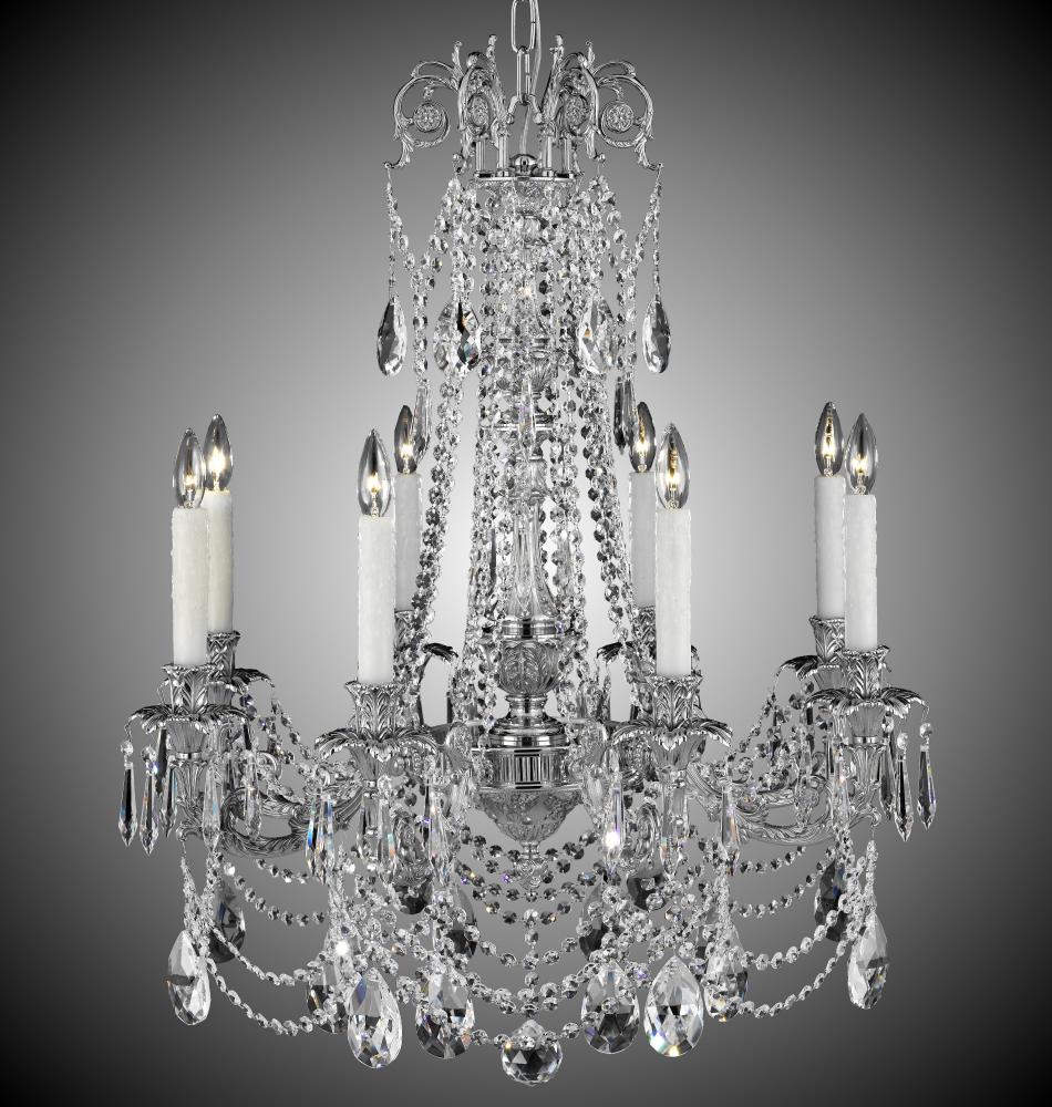 8 Light Finisterra with draping Chandelier