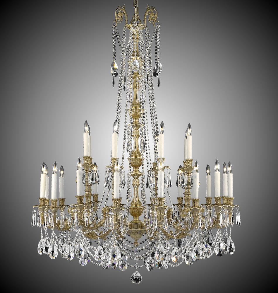 8+16 Light Finisterra with draping Chandelier