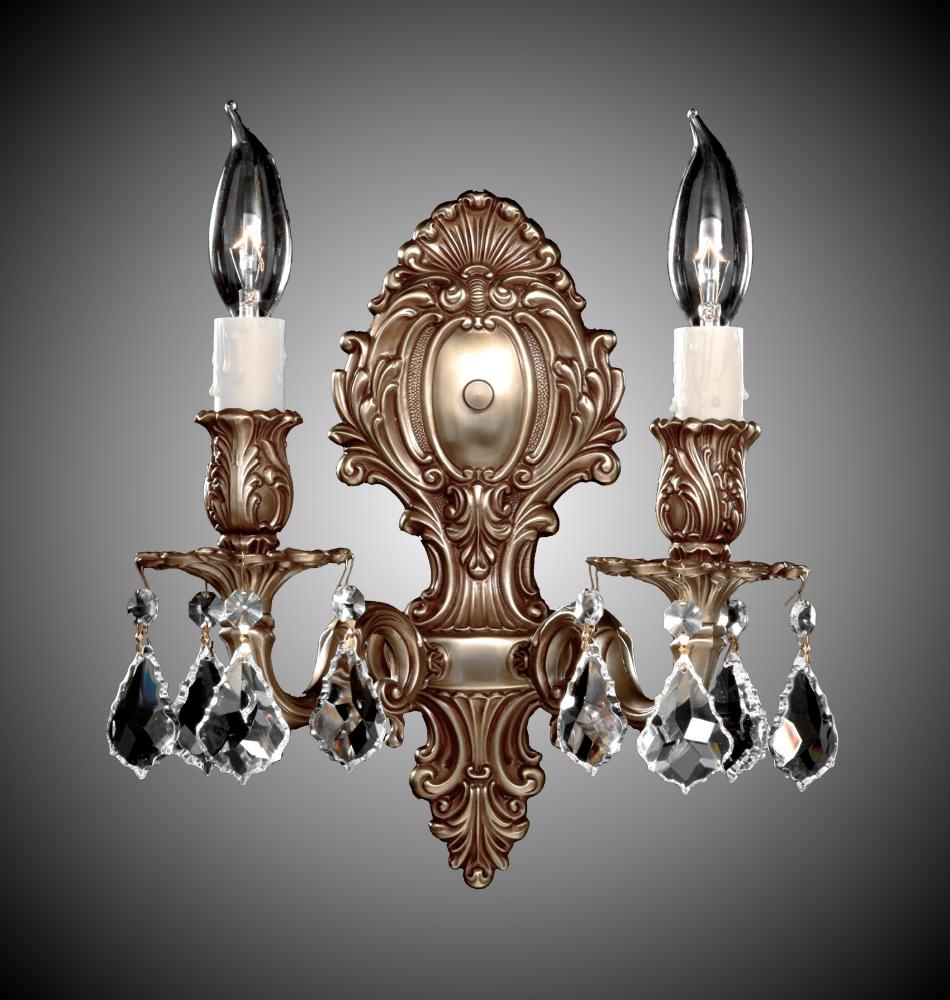 2 Light Fleur-De-Lis Small Wall Sconce