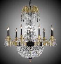 American Brass & Crystal CH2143-P-03G-PI - 9+9 Light Finisterra Chandelier