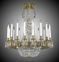 American Brass & Crystal CH2343-P-03G-ST - 18 Light Extended Finisterra Chandelier