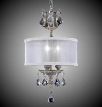 American Brass & Crystal CH6500-ALN-01G-PI-GL - 3 Light Llydia Pendant