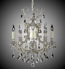 American Brass & Crystal CH7011-A-02G-PI - 4 Light Parisian Chandelier