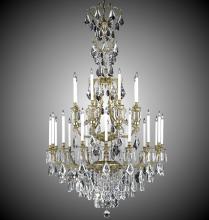 American Brass & Crystal CH7336-A-10G-ST - 8+16 Light Parisian Chandelier