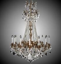 American Brass & Crystal CH9278-A-03G-ST - 16 Light Biella Chandelier