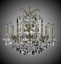 American Brass & Crystal CH9381-A-02G-PI - 10 Light Venetian Chandelier