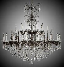 American Brass & Crystal CH9385-A-01G-ST - 24 Light Venetian Chandelier