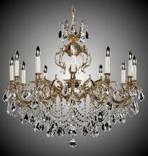 American Brass & Crystal CH9579-A-04G-ST - 12 Light Rosetta Chandelier