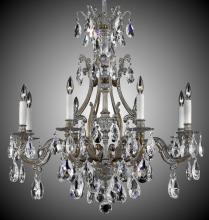 American Brass & Crystal CH9633-A-02G-ST - 8 Light Chateau Chandelier