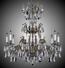 American Brass & Crystal CH9634-A-08G-PI - 10 Light Chateau Chandelier