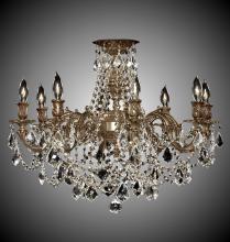 American Brass & Crystal FM9204-O-07G - 8 Light Biella Flush Mount