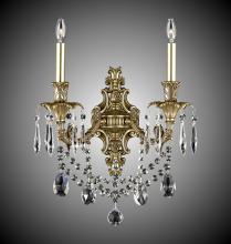 American Brass & Crystal WS2080-A-04G-PI - 2 Light Finisterra with draping Wall Sconce