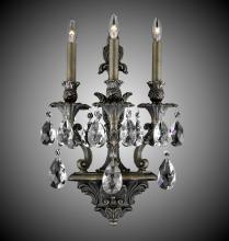 American Brass & Crystal WS9083-A-08G-ST - 3 Light Blairsden Wall Sconce