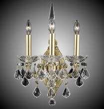 American Brass & Crystal WS9393-A-03G-ST - 3 Light Venetian Wall Sconce