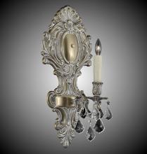 American Brass & Crystal WS9426-A-01G-PI - 1 Light Fleur-De-Lis Large Wall Sconce