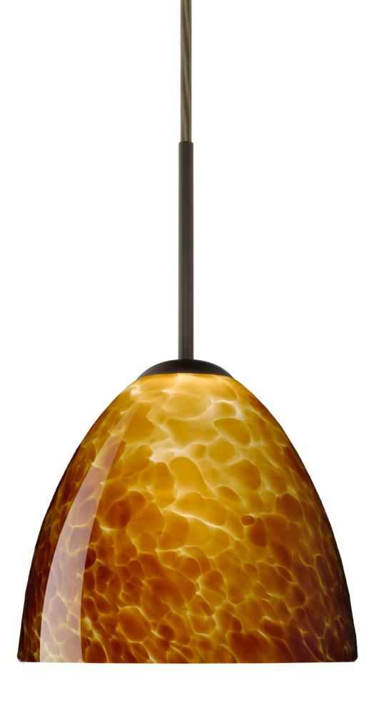 Besa Sasha Pendant Bronze Amber Cloud 1x50W B10 Med