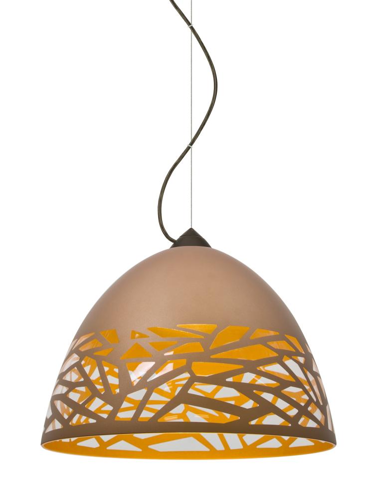 Besa Kiev Pendant, Copper, Bronze Finish, 1x60W Medium Base