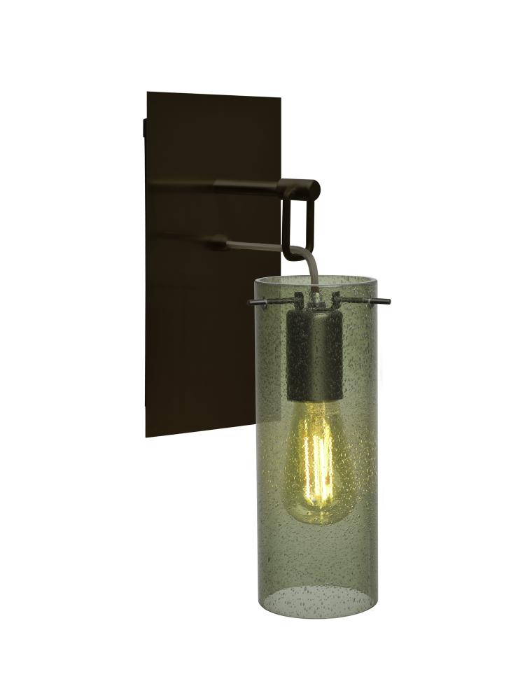 Besa Juni 10 Wall Pendant, Moss Bubble, Bronze Finish, 1x4W LED Filament