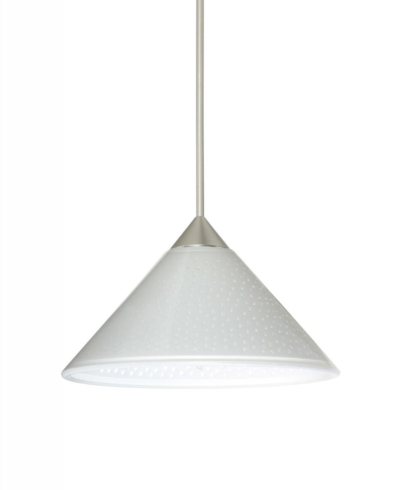 Besa Pendant Kona Satin Nickel White Starpoint 1x50W Halogen